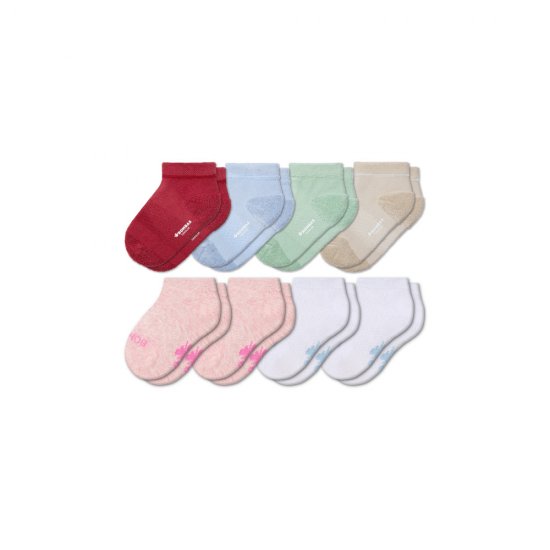 Bombas Toddler Lightweight Ankle Sock 8-Pack