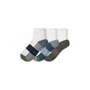 Bombas Men's Golf Quarter Sock 3-Pack