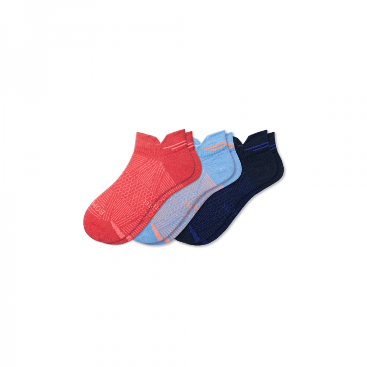 Bombas Women's Lightweight Athletic Ankle Sock 3-Pack - Click Image to Close