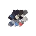 Bombas Men's Tri-Block Marl Ankle Sock 6-Pack