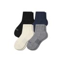 Bombas Men's Modern Rib Quarter Sock 4-Pack