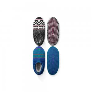 Bombas Men's Patterned Gripper Slipper - Double Cushion 2-Pack