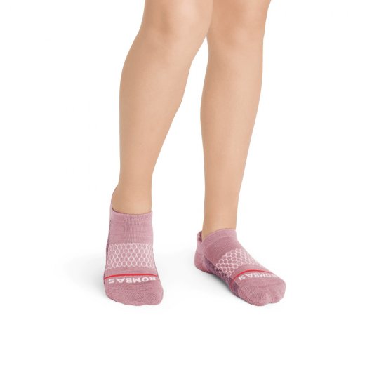 Bombas Youth Merino Wool Blend Ankle Sock 4-Pack