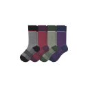 Bombas Men??s Winter Grid-Knit Dress Calf Sock 4-Pack