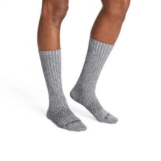 Bombas Men\'s Chunky Ragg Calf Sock 4-Pack