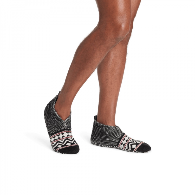 Bombas Men's Patterned Gripper Slipper - Double Cushion 2-Pack - Click Image to Close