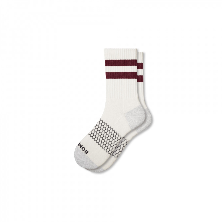 Bombas Women's Vintage Stripes Half Calf Socks - Click Image to Close