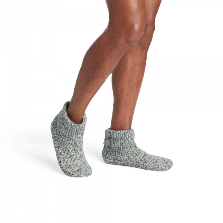 Bombas Men??s Gripper Slipper Bootie - Sherpa-Lined 2-Pack - Click Image to Close