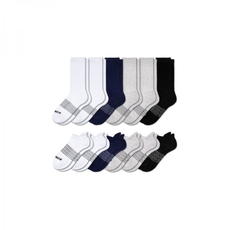 Bombas Women's Calf & Ankle Sock 12-Pack - Click Image to Close