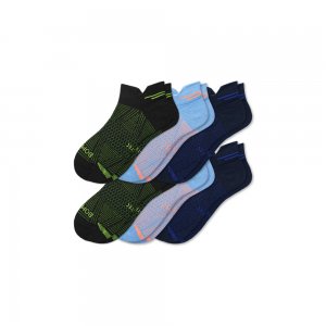 Bombas Men's Lightweight Athletic Ankle Sock 6-Pack