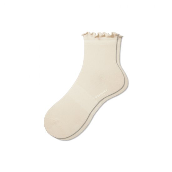 Bombas Women's Lightweight Frill Quarter Socks