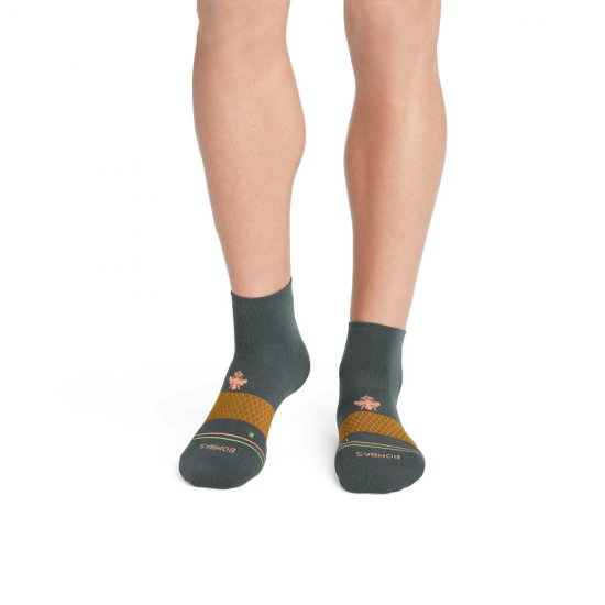 Bombas Men\'s Merino Wool Blend Athletic Quarter Sock 3-Pack