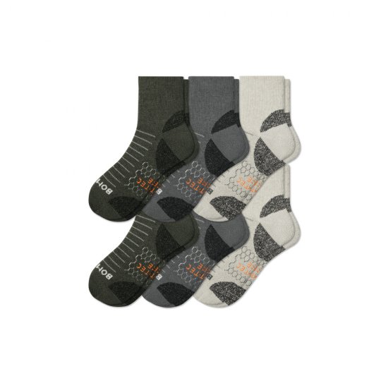 Bombas Men's Hiking Quarter Sock 6-Pack