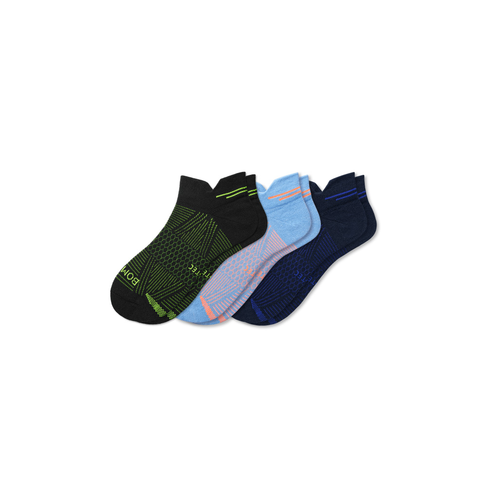 Bombas Men's Lightweight Athletic Ankle Sock 3-Pack