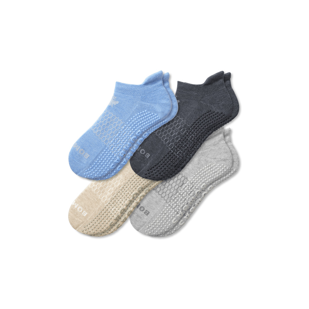 Bombas Women's Gripper Ankle Sock 4-Pack