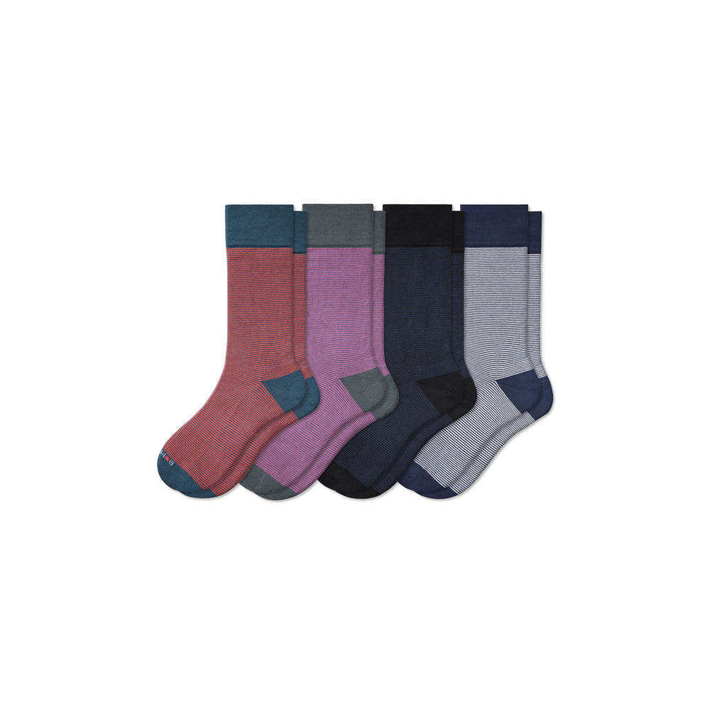 Bombas Men's Dress Calf Sock 4-Pack