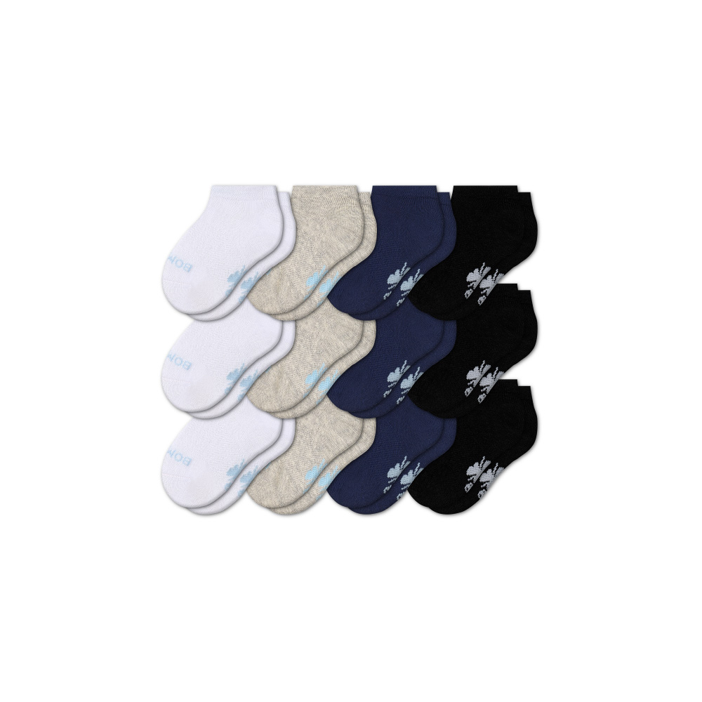 Bombas Toddler Lightweight Ankle Sock 12-Pack