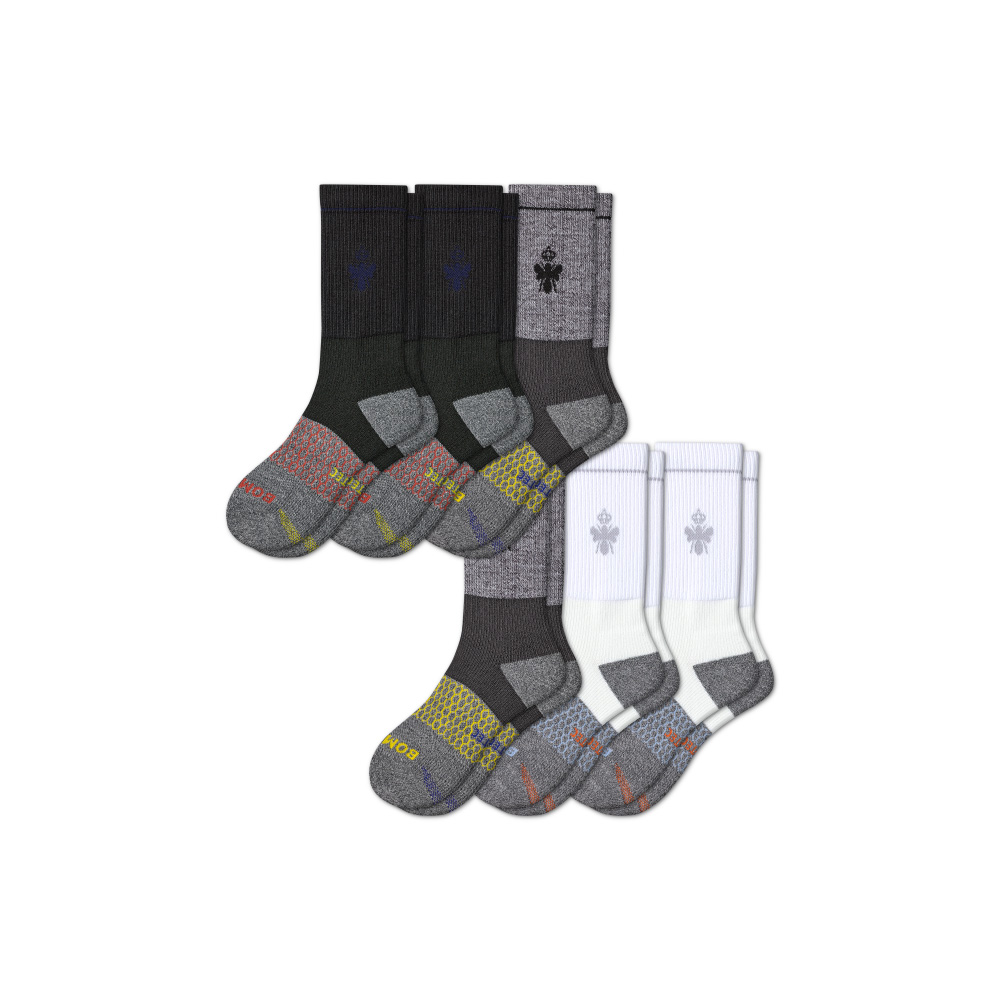Bombas Men's Targeted Compression Performance Calf Sock 6-Pack